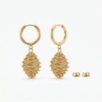 PYARI 18K Gold Plated Anti-Tarnish Huggie Earring