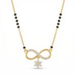 PYARI 18K Gold Plated Anti-Tarnish Infinity Floral Pendant Mangalsutra